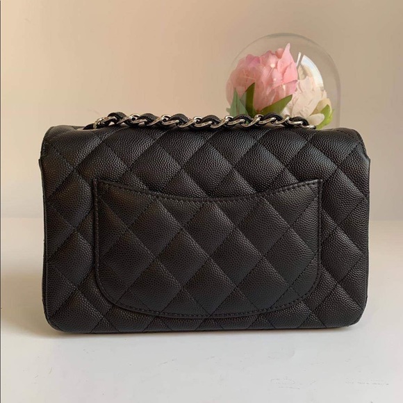SOLD Chanel 18C Black Matte Caviar Mini Rectangle - Picture 7 of 8